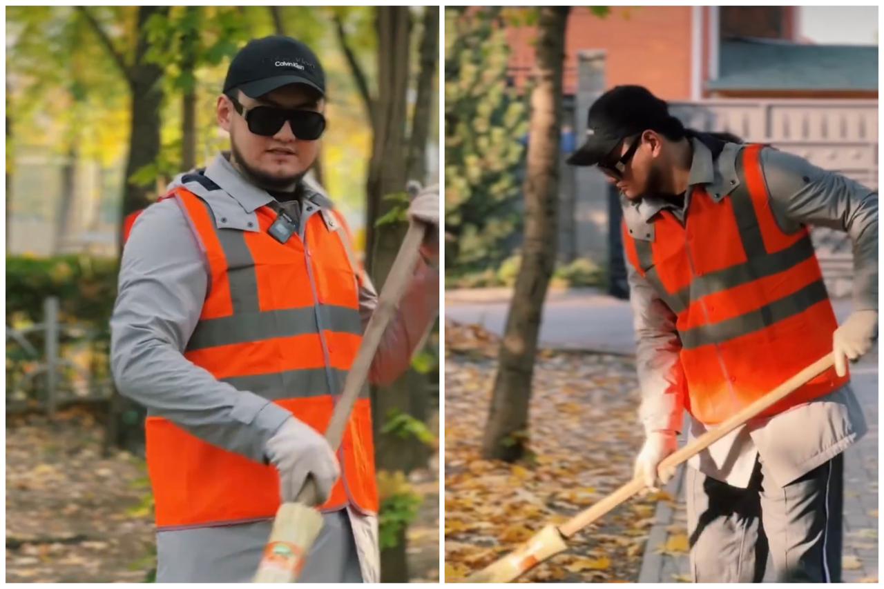 “Западло емес!” Төреғали Төреәлі көше сыпырып жүр